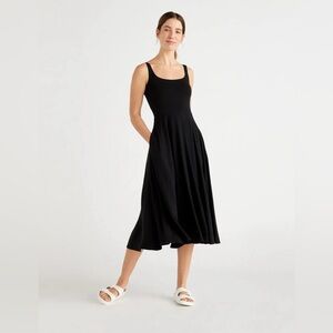 NWT Quince Tencel Fit & Flare Dress